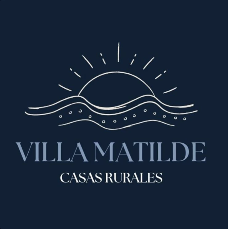 Villa Matilde Casas Rurales, logotipo de sol y olas